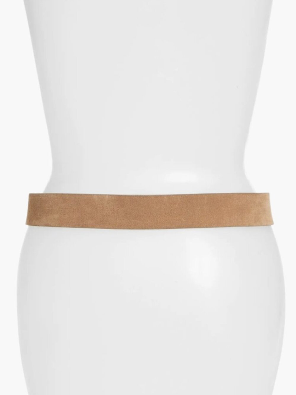 rag & bone Suede Rebound Belt Medium Brushed Gold Tone Buckle NWOT - Picture 13 of 16